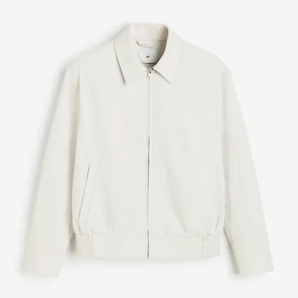 Куртка H&M Regular Fit Twill, светло-серый