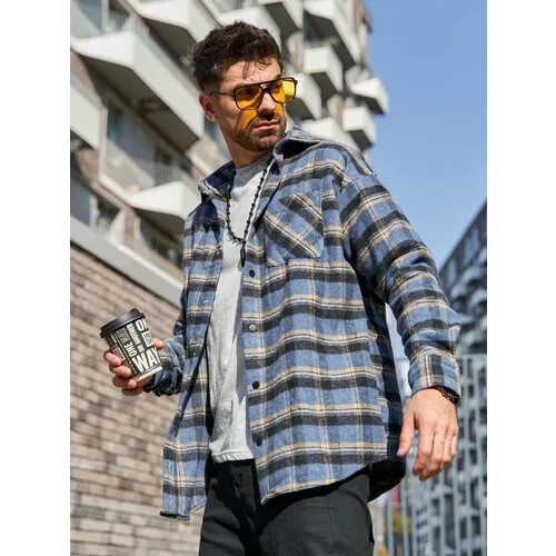 Рубашка BAWER, размер XL, оранжевый, черный, синий