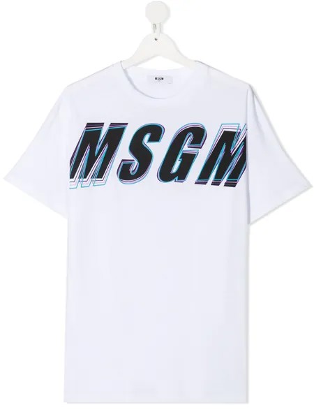MSGM Kids футболка с логотипом
