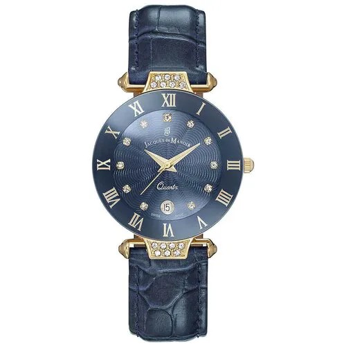 Наручные часы Jacques du Manoir Наручные часы Jacques du Manoir RCP.79, золотой, синий