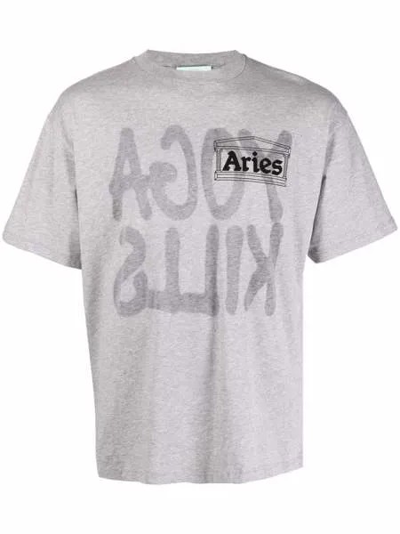 Aries футболка с принтом Yoga Kills