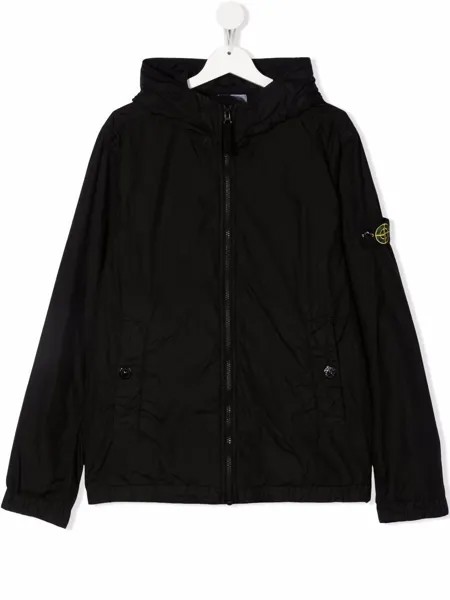 Stone Island Junior куртка с нашивкой-логотипом