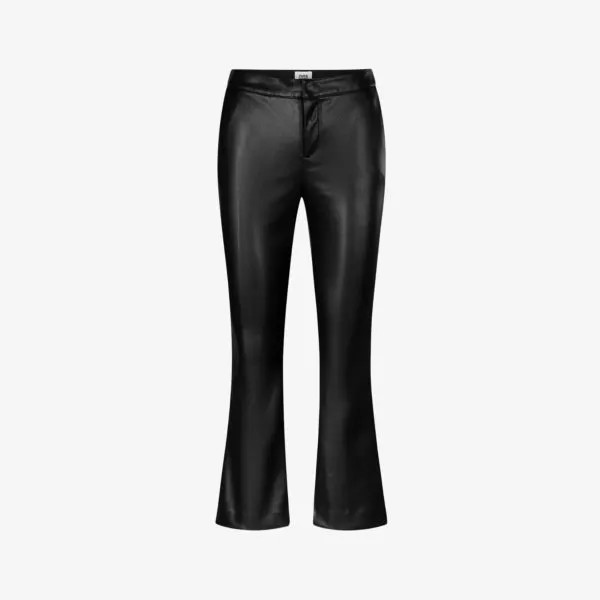 Расклешенные брюки cornelia из искусственной кожи со средней посадкой Twist & Tango, черный