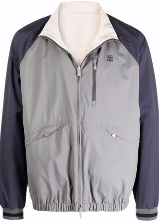 Brunello Cucinelli двусторонняя куртка в стиле колор-блок