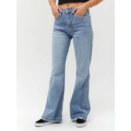 Джинсы CRACPOT джинсы женские клеш прямые, размер 29, голубой