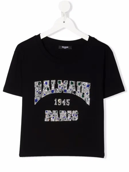 Balmain Kids футболка с логотипом