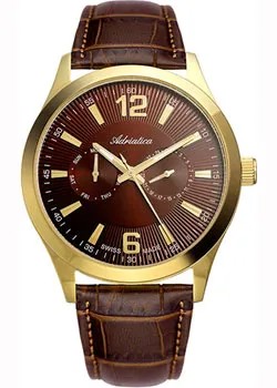Швейцарские наручные  мужские часы Adriatica 8257.125GQF. Коллекция Portofino