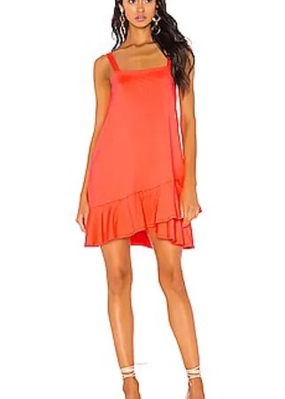 Платье crossover ruffle wide strap dress - Susana Monaco