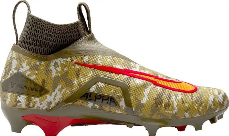 Мужские футбольные бутсы Nike Alpha Menace Elite 3 Travis Kelce Mid, золотой/красный