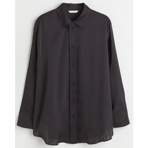 Рубашка  H&M, размер 3XL, черный