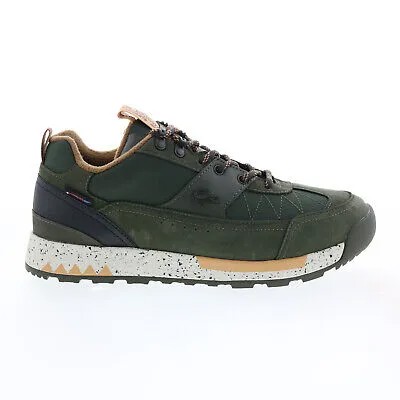 Lacoste Urban Breaker LO 2221 Мужские Зеленые Кожаные Кроссовки Lifestyle Обувь