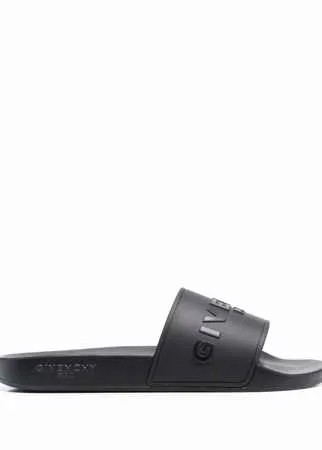 Givenchy шлепанцы с логотипом