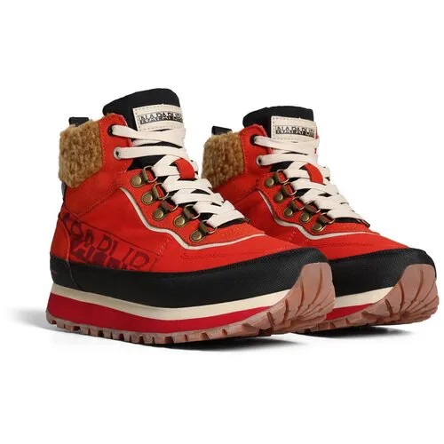 Ботинки Snowrun Boots Leather красные - 36