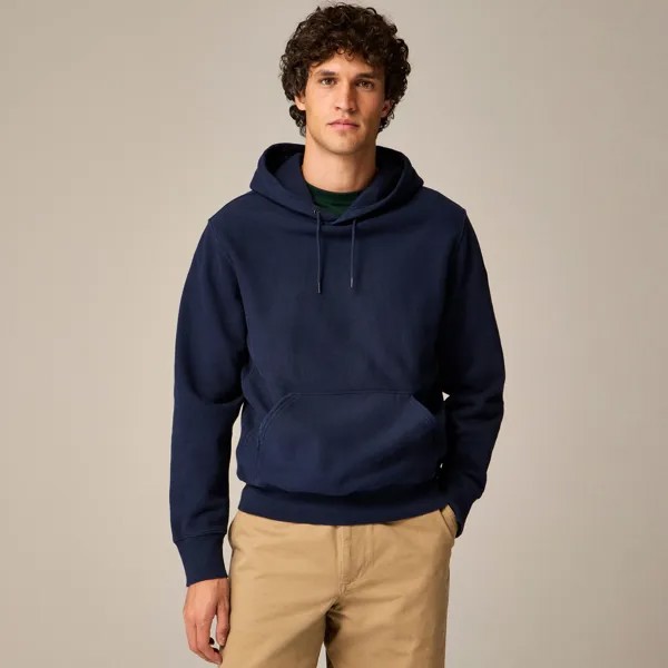 Толстовка с капюшоном из флиса Heritage 14 унций J.Crew, синий