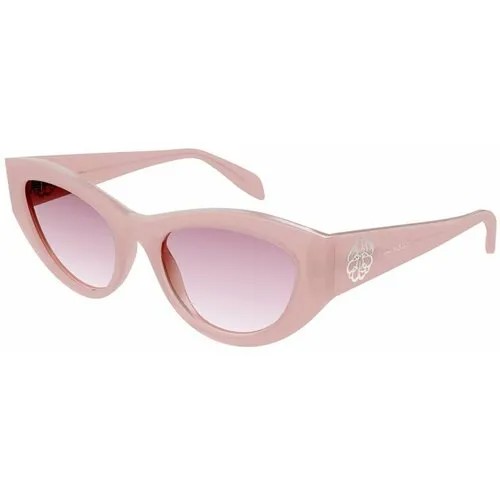 Солнцезащитные очки Alexander McQueen, кошачий глаз, оправа: пластик, градиентные, для женщин, розовый
