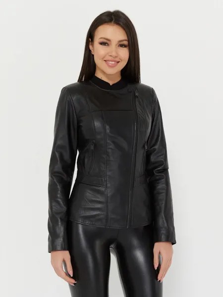Кожаная куртка женская SARTORI DODICI 2860 черная 44 EU
