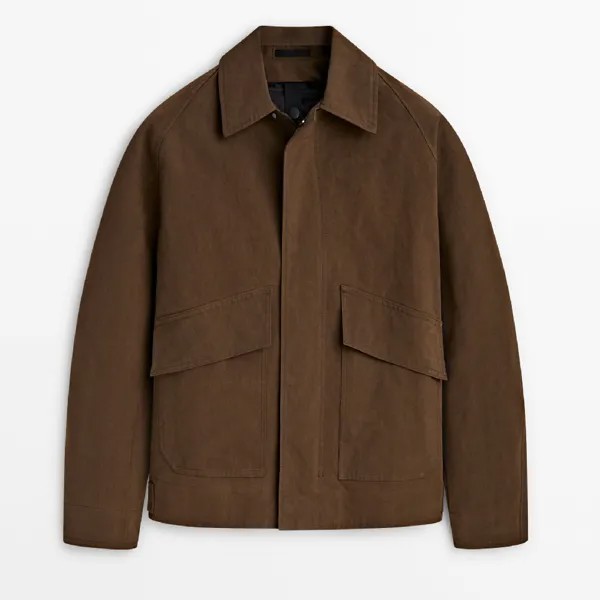Куртка Massimo Dutti 2-in-1 With Pockets - Studio, коричневый