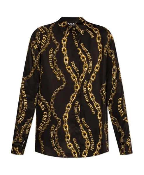 Рубашка с рисунком Versace Jeans Couture, черный