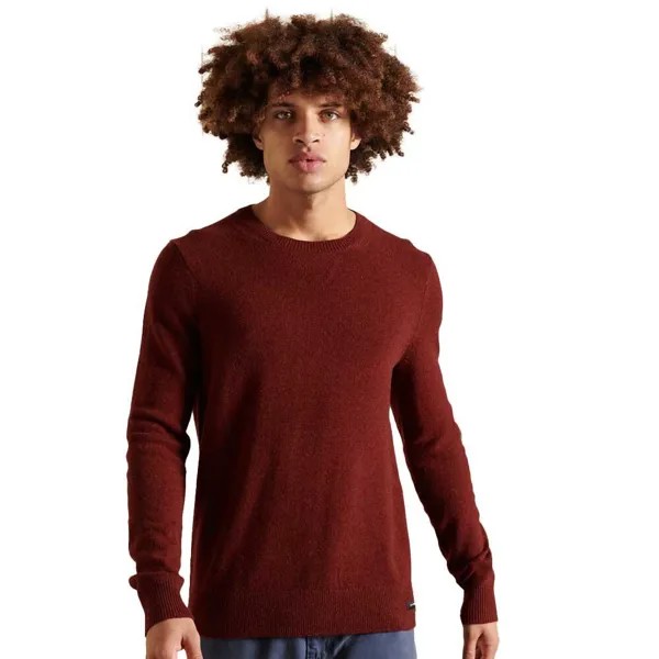 Свитер Superdry Lambswool Lightweight, коричневый