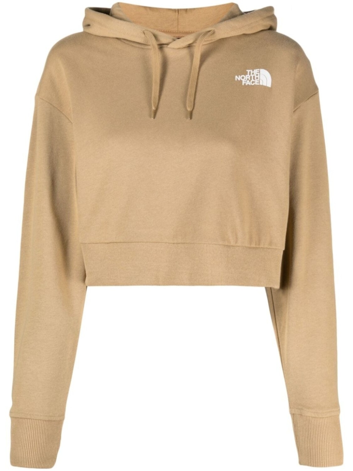 The North Face укороченное худи с логотипом, нейтральный цвет