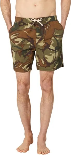 Пляжные шорты Superdry Vintage Ripstop Swim Shorts, цвет Outline Dark Green Camo