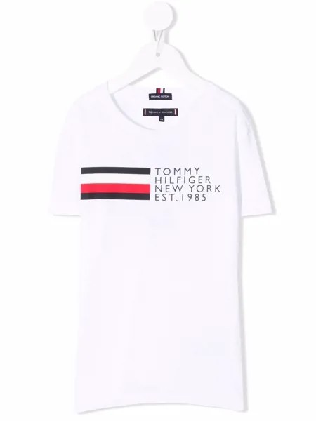 Tommy Hilfiger Junior футболка из органического хлопка с логотипом