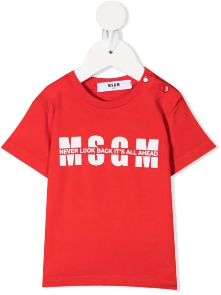 MSGM Kids футболка с логотипом