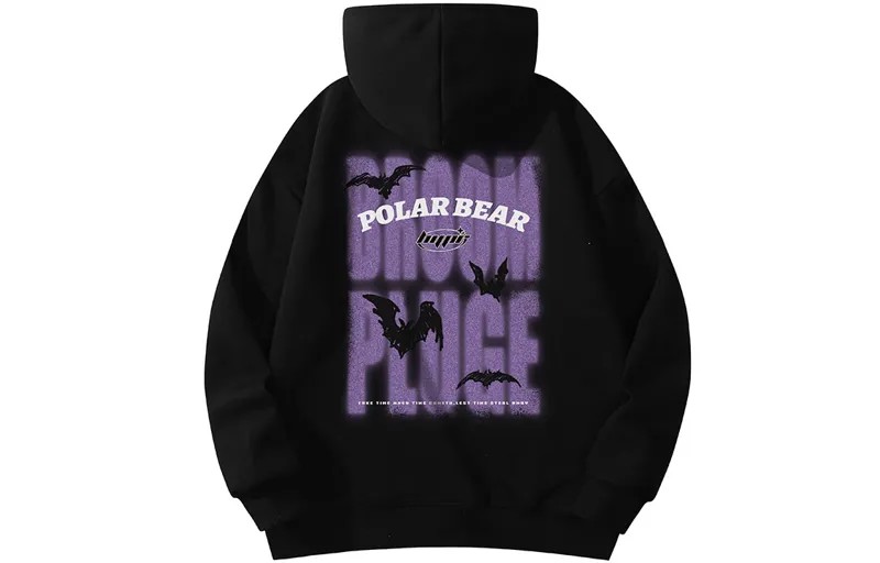 Толстовка унисекс Polar Bear POLAR BEAR, Черный Модель с капюшоном