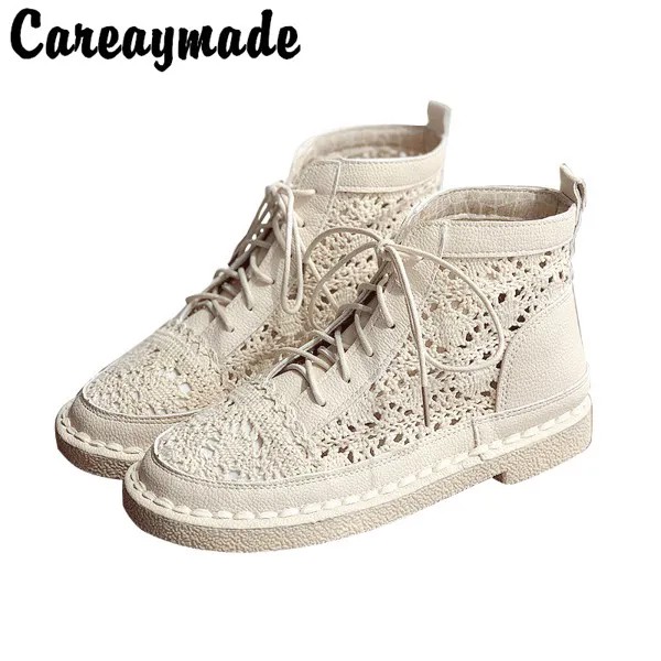 Careaymade-артистичные строительные удобные мягкие Крутые ботинки на мягкой подошве, маленькие сетчатые дышащие сандалии, повседневная обувь д...