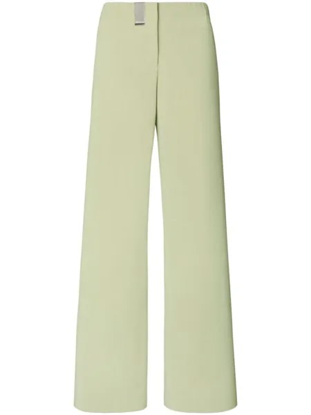 Tory Burch широкие брюки из джерси, зеленый