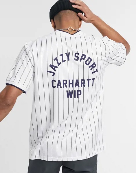 Белая трикотажная футболка Carhartt WIP x Relevant Parties Jazzy Sport-Белый