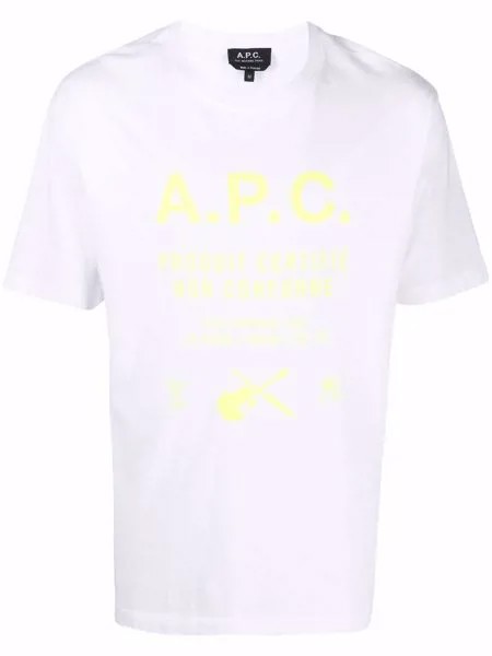 A.P.C. футболка с логотипом