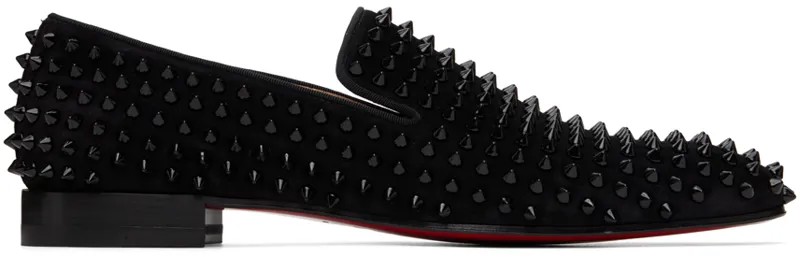 Черные лоферы с шипами Dandelion Christian Louboutin