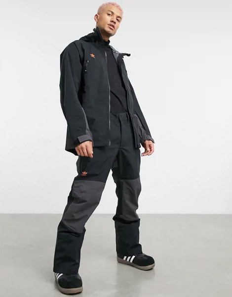 Черные зимние брюки adidas Snowboarding 20k Fixed-Черный цвет