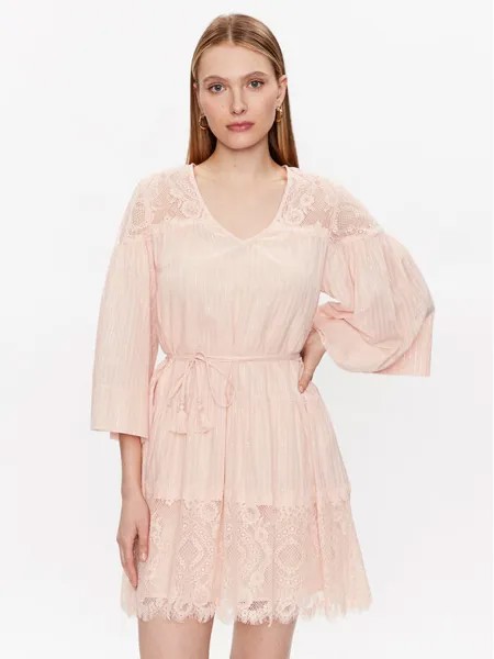 Летнее платье стандартного кроя Twinset, розовый