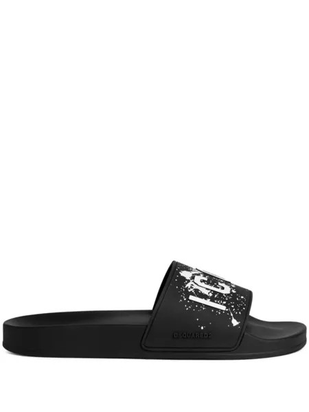 Dsquared2 шлепанцы Icon, черный