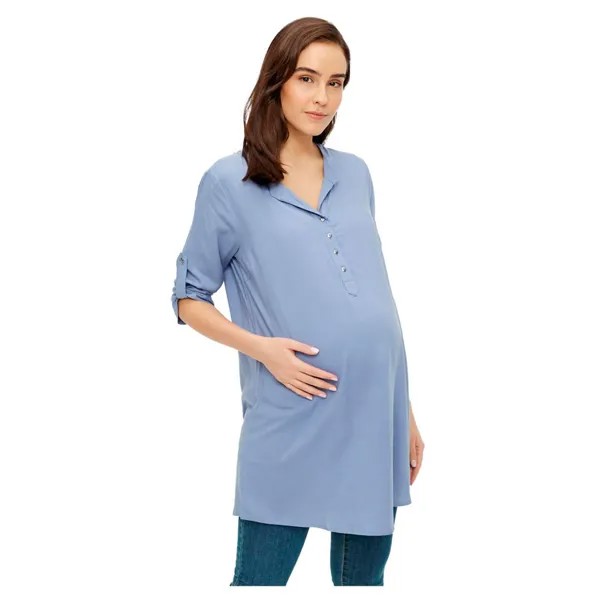 Блузка Mamalicious Mercy Maternity 3/4 Sleeve Tunic, синий