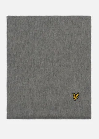 Шарф мужской Lyle&Scott Lambswool серый 177х32 см