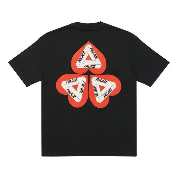 Футболка PALACE Heart Shape Tri-FERg Pattern Short Sleeve Unisex Black, черный