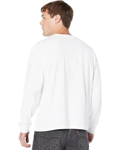 Футболка Levi's Premium Long Sleeve Red Tab Tee, белый