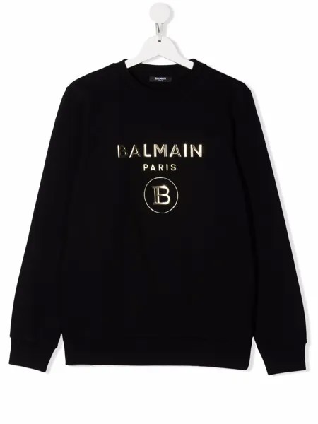 Balmain Kids толстовка с логотипом