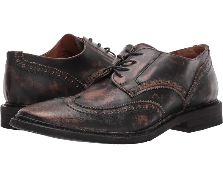 Оксфорды Frye Paul Wingtip, цвет Black Brush Off Full Grain