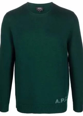 A.P.C. джемпер с логотипом