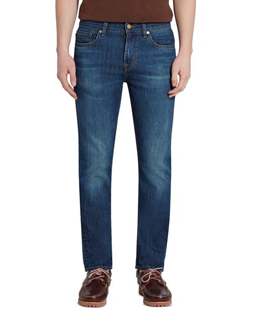 Джинсы Slimmy Slim Fit (Монтерей) 7 For All Mankind, цвет Blue