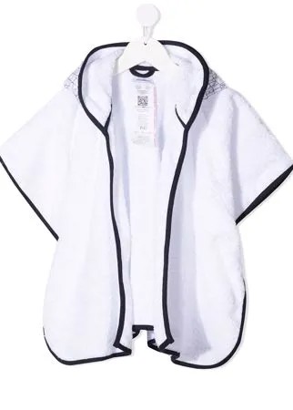 Emporio Armani Kids халат с капюшоном и графичным принтом