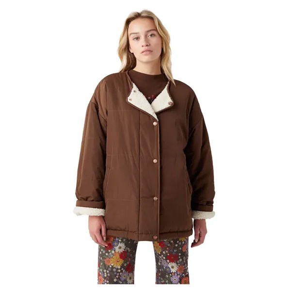 Куртка Wrangler Reversible Sherpa, коричневый