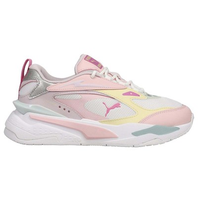 Puma RsFast Limits Shiny Youth Girls Pink, White Кроссовки Повседневная обувь 387756-0
