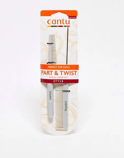 Набор из 2 расчесок для создания проборов Cantu-Бесцветный