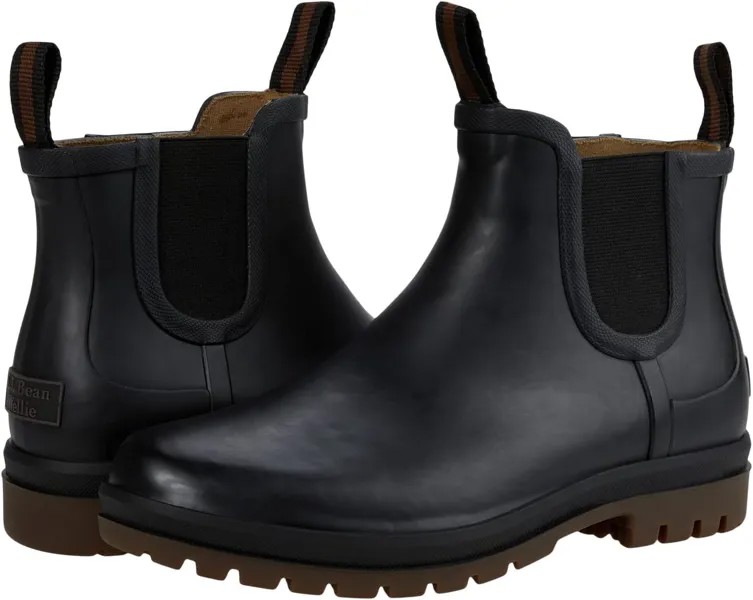 Резиновые сапоги Rugged Wellie Chelsea Boot L.L.Bean, цвет Black/Dark Gum