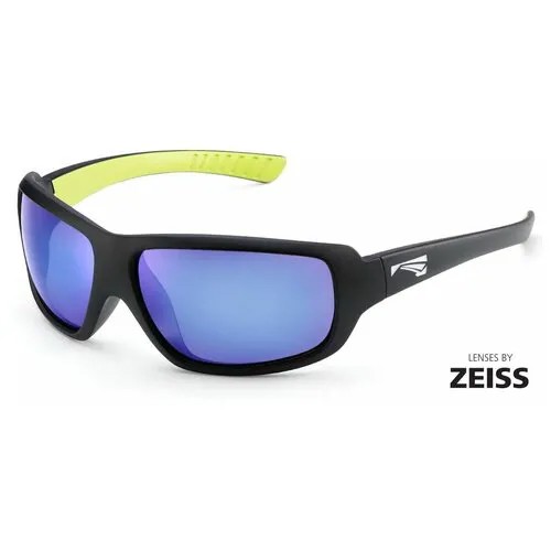Солнцезащитные очки LiP Sunglasses LiP FLO / Matt Black Mustard / Zeiss / PA Polarized / Pacific Blue, черный